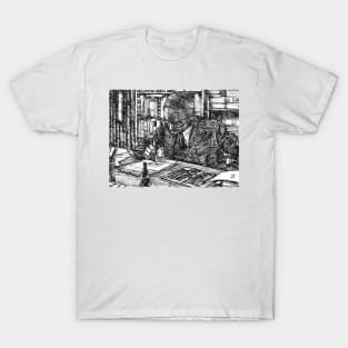 HERMANN HESSE ink portrait .4 T-Shirt